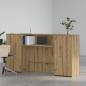 Preview: Empfangstheke Artisan-Eiche 200x50x103,5 cm Holzwerkstoff