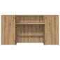 Preview: Empfangstheke Artisan-Eiche 200x50x103,5 cm Holzwerkstoff