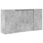 Preview: Empfangstheke Betongrau 200x50x103,5 cm Holzwerkstoff