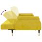 Preview: Schlafsofa mit Kissen Gelb Samt