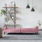 Preview: Schlafsofa mit Armlehnen Rosa Samt