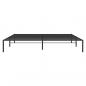 Preview: Bettgestell Metall Schwarz 200x200 cm
