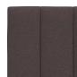 Preview: Bettgestell ohne Matratze Dunkelbraun 120x200 cm Stoff