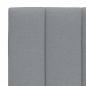 Preview: Bettgestell ohne Matratze Hellgrau 200x200 cm Stoff