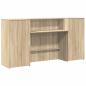 Preview: Empfangstheke Sonoma-Eiche 200x50x103,5 cm Holzwerkstoff