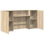Preview: Empfangstheke Sonoma-Eiche 200x50x103,5 cm Holzwerkstoff