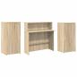 Preview: Empfangstheke Sonoma-Eiche 200x50x103,5 cm Holzwerkstoff