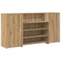 Preview: Empfangstheke Artisan-Eiche 200x50x103,5 cm Holzwerkstoff