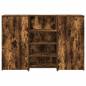Preview: Empfangstheke Räuchereiche 155x50x103,5 cm Holzwerkstoff