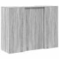 Preview: Empfangstheke Grau Sonoma 135x50x103,5 cm Holzwerkstoff