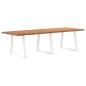 Preview: Esstisch mit Baumkanten 280x100x74 cm Massivholz Eiche