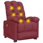 Preview: Massagesessel Weinrot Stoff
