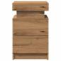 Preview: LED-Nachttisch Artisan-Eiche 35x39x55 cm Holzwerkstoff