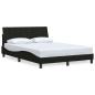 Preview: Bettgestell ohne Matratze Schwarz 120x200 cm Stoff