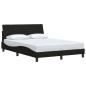 Preview: Bettgestell ohne Matratze Schwarz 120x200 cm Stoff