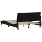 Preview: Bettgestell ohne Matratze Schwarz 120x200 cm Stoff