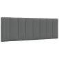 Preview: Bettgestell ohne Matratze Dunkelgrau 140x190 cm Stoff