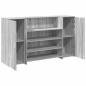 Preview: Empfangstheke Grau Sonoma 180x50x103,5 cm Holzwerkstoff