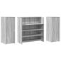 Preview: Empfangstheke Grau Sonoma 180x50x103,5 cm Holzwerkstoff