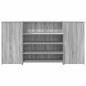 Preview: Empfangstheke Grau Sonoma 200x50x103,5 cm Holzwerkstoff