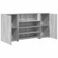 Preview: Empfangstheke Grau Sonoma 200x50x103,5 cm Holzwerkstoff