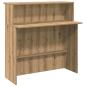Preview: Empfangstheke Artisan-Eiche 180x50x103,5 cm Holzwerkstoff