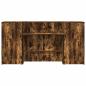Preview: Empfangstheke Räuchereiche 200x50x103,5 cm Holzwerkstoff