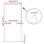 Preview: Duschrollo mit Kassette 90x240 cm Stoffbreite 86 cm