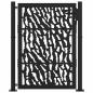 Preview: Gartentor Schwarz 105x130 cm Stahl Spurendesign