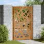Preview: ARDEBO.de - Gartentor 105x155 cm Wetterfester Stahl Lichtdesign
