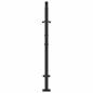 Preview: Gartentor Schwarz 105x105 cm Stahl Flammen-Design