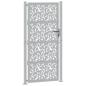 Preview: Gartentor 105x205 cm Wetterfester Stahl Blatt-Design