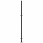 Preview: Gartentor Schwarz 105x205 cm Stahl Blatt-Design