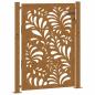 Preview: Gartentor 105x130 cm Wetterfester Stahl Wellen-Design