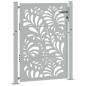 Preview: Gartentor 105x130 cm Wetterfester Stahl Wellen-Design