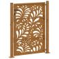 Preview: Gartentor 105x130 cm Wetterfester Stahl Wellen-Design