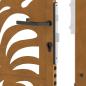 Preview: Gartentor 105x130 cm Wetterfester Stahl Wellen-Design