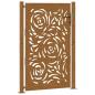 Preview: Gartentor 105x155 cm Wetterfester Stahl Flammen-Design