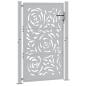 Preview: Gartentor 105x155 cm Wetterfester Stahl Flammen-Design