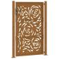 Preview: Gartentor 105x155 cm Wetterfester Stahl Flammen-Design