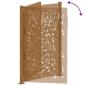 Preview: Gartentor 105x155 cm Wetterfester Stahl Flammen-Design
