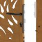 Preview: Gartentor 105x155 cm Wetterfester Stahl Flammen-Design