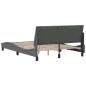 Preview: Bettgestell ohne Matratze Dunkelgrau 140x190 cm Stoff
