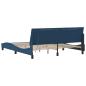 Preview: Bettgestell ohne Matratze Blau 180x200 cm Stoff