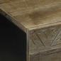 Preview: Couchtisch Hellgrau 80x50x40 cm Massivholz Mango