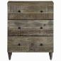 Preview: Sideboard Hellgrau 60x33,5x75 cm Massivholz Mango