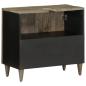 Preview: ARDEBO.de - Waschbeckenunterschrank 62x33x58 cm Massivholz Mango