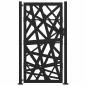 Preview: Gartentor Schwarz 105x180 cm Stahl Lichtdesign