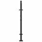 Preview: Gartentor Schwarz 105x105 cm Stahl Blatt-Design