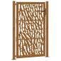 Preview: Gartentor 100x150 cm Verwitterungsstahl Trace-Design